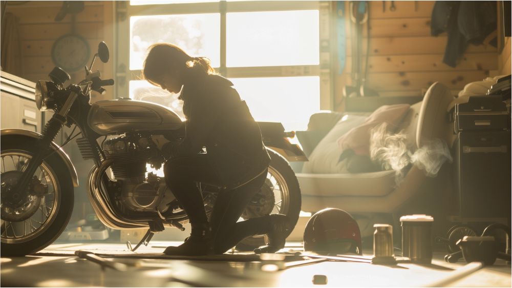 バイクガレージ使用イメージ